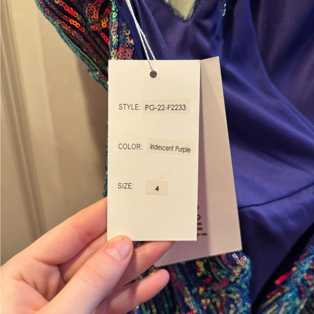 PromGirl Multicolor Sequin Prom Dress - Picture 5 of 5